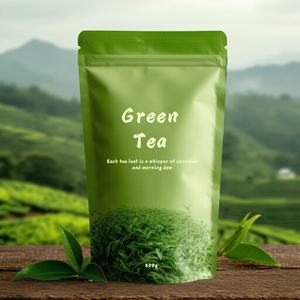 Bolsas de Embalaje de Alimentos Reutilizables Personalizadas en Stock, 200g 250g 1kg, Bolsas Verticales Vacías para Té, Bolsas de Plástico al por Mayor para Té Verde - Product Image 1