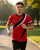 Fabricants de vêtements à faible MOQ – Hauts de sport confortables, T-shirts imprimés pour hommes de musculation, T-shirts décontractés en coton pour hommes