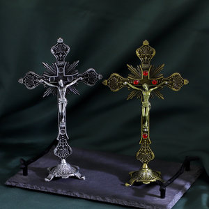 Nuevo Crucifijo de Pared de Jesús Católico Christian Bitter, Adorno para Oficina y Coche - Product Image 2