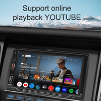 SEMAITU Autoradio 2 Din 7 pouces à écran tactile pour tableau de bord, radio FM, USB, lecteur MP5 12V, CarPlay, Android Auto, garantie 1 an