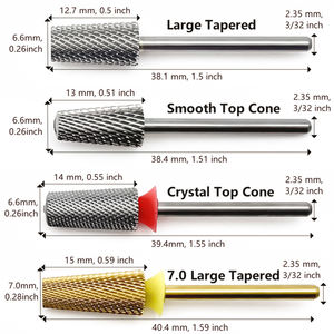 Broca <span class=keywords><strong>de</strong></span> <span class=keywords><strong>carburo</strong></span> cónico grande <span class=keywords><strong>de</strong></span> 6,6mm para uñas, esmalte <span class=keywords><strong>de</strong></span> Gel, lámpara UV, fresas rotativas <span class=keywords><strong>de</strong></span> <span class=keywords><strong>carburo</strong></span> para uñas para taladro <span class=keywords><strong>de</strong></span> uñas - Product Image 5
