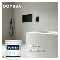 Microciment d'intérieur pour murs et sols, peinture décorative en microciment pour salle de bain et cuisine, revêtement en ciment imperméable sans joint, fournisseur