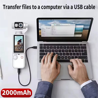 Cámara de Acción Q8 con Enfoque Automático, Grabadora de Video 4K Portátil con Memoria de 32 GB, 180° °   Cámara de acción giratoria para fotografía al aire libre