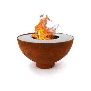 Bol à feu en <span class=keywords><strong>acier</strong></span> corten avec anneau de gril et gril de cuisson Bol à feu Savage Feuerschale Feuerstelle Brasero avec gril à <span class=keywords><strong>plancha</strong></span> - Product Image 2