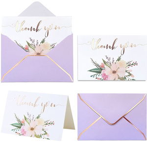 New màu đen và vàng Giấy Thủ Công thẻ giáng sinh tùy chỉnh hạnh phúc đám cưới sinh nhật cảm ơn thiệp chúc mừng với envolpe - Product Image 6