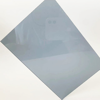 Starshine Durable 1.0mm 1.2mm 1.5mm 30m Longueur UV Enduit Fumée Gris Couleur Plastique PC Feuille pour Polycarbonate Carport Panneau