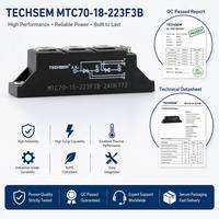 Module redresseur thyristor à semi-conducteurs TECHSEM MTx70 professionnel haute fiabilité 70A 1800V pour applications industrielles