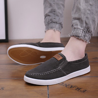 Chaussures en toile rétro pour homme, chaussures décontractées élégantes pour homme, chaussures tendance, chaussures absorbant les chocs, résistantes à l'usure, antidérapantes, chaussures de massage