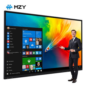 75 Inch 4K UHD Interactive Flat Panel Display Smart Panel 48MP <b>Camera</b> Android+Windows OS 20-Point IR Touch for Meeting Rooms - Product Image 1
