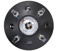 Santu New Small Whirlwind 4 en 1, projecteur LED à tête mobile, pleine couleur, activé par le son/contrôle DMX512 pour bar, karaoké