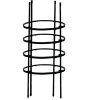Cage à tomates en acier galvanisé robuste Cage à plantes en plastique pour piquets de tomates Treillis conique Cadre de support pour plantes grimpantes