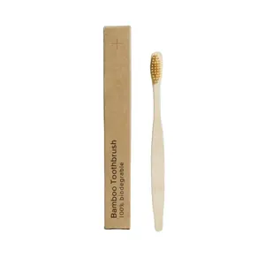 Eco Friendly Bamboo Toothbrush 10Pack Medium Firm Bristles Biodegradable Bulk Wooden Toothbrushes