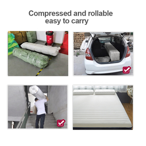 Nệm gấp hiện đại chỉnh kích thước, nệm ngủ chỉnh hình, nệm mút hoạt tính cỡ King, giường ngủ sàn, nội thất gia đình, phòng ngủ - Product Image 6