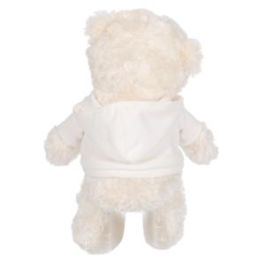 Oso de Peluche con Capucha Bordada Magen David <span class=keywords><strong>Adom</strong></span> en Israel, Juguete de Peluche Blanco Suave y Esponjoso, Recuerdo de Viaje de la Tierra Santa Judía - Product Image 2