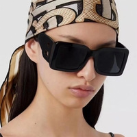 2025 lunettes de soleil surdimensionnées femmes grand cadre luxe la lettre B Design lunettes de soleil femme mode nuances UV400 Vintage lunettes