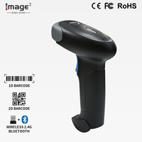 Escáner de Código de Barras Inalámbrico con Sensor CMOS, Bluetooth, Multifuncional 2 en 1 (2.4GHz), Portátil, Automático, 1D/2D, en Stock