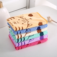 Serviette de toilette en microfibre pour enfants, vente en gros, serviette absorbante douce pour nouveau-né