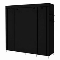 Armoire pliable à assembler, armoire en toile non tissée bon marché, armoire pliable portable, armoire en tissu pour chambre à coucher