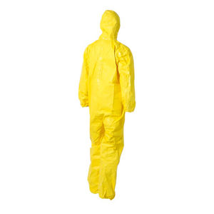 Combinaison de sécurité chimique en caoutchouc PVC jaune en vente chaude - Product Image 3