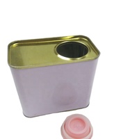 Boîte en fer blanc rectangulaire de 500 ml avec couvercle à vis