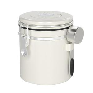 Factory <strong>Wholesales</strong> Custom Logo, 1.5L 1.8L Coffee Sugar Storage <strong>Canisters</strong> Co2-Release Valve With Spoon/ - Product Image 1