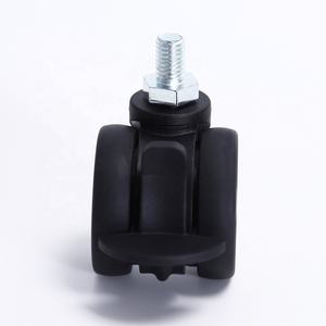 Professioneller Hersteller 2 2,5 Zoll Verfügbar M10*15 Schaft Schwarze Radrollen für Manuelle Rollstühle TPE-Rollen mit Feststellbremse - Product Image 3