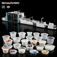 Automatische PP Yoghurt Dessert Melkbeker Sluit- en Vormmachine Yoghurtbeker Vormmachine