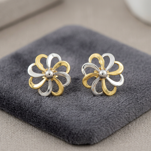 Clous d'oreille en or massif 22 carats de qualité supérieure pour femmes, bijoux de perçage en or véritable, élégants et légers, accessoires d'oreille en or pour un usage quotidien - Product Image 3