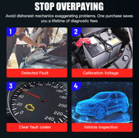 Outil de diagnostic automobile, décodeur OBD2, écran d'affichage universel, lecteur de code de panne du moteur, scanner professionnel