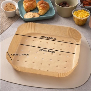 7,9 "100 Uds. <span class=keywords><strong>Freidora</strong></span> de aire cuadrada perforada revestimientos de papel de pergamino 5-8 Qt <span class=keywords><strong>Cosori</strong></span> Instant Vortex, <span class=keywords><strong>freidora</strong></span> de aire Dash Ninja - Product Image 2