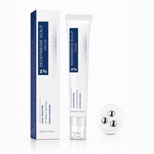 Sérum capillaire 2% de désoxyribose 20ml pour cheveux clairsemés, essence volumisante à la biotine et aux exosomes, solution de soin du cuir chevelu en roll-on - Product Image 1