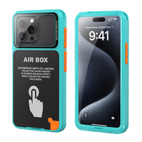 SHELLBOX pochette sèche sous-marine étui de téléphone étanche et sac pour IPhone 12 à 15 pro max modèles 6.7 pouces avec protection d'écran intégrée