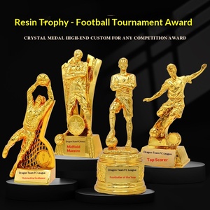 Trofeo <span class=keywords><strong>di</strong></span> Calcio in Resina Sabbiato con Stampa <span class=keywords><strong>a</strong></span> Colori Personalizzata per Premi Torneo Miglior Marcatore - Product Image 4
