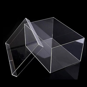 <strong>Clear</strong> Square Acrylic Organizer Storage Containers Acrylic Poker <strong>Card</strong> Display <strong>Box</strong> With Lid - Product Image 4