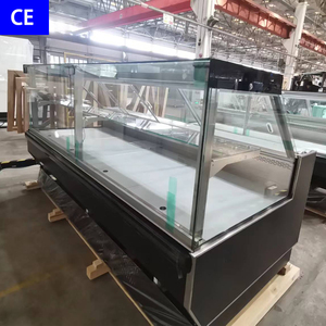 Siêu thị hiển thị Cooler butchery tủ lạnh hiển thị trường hợp cho cá thịt truy cập với làm mát không khí duy nhất-nhiệt độ - Product Image 1