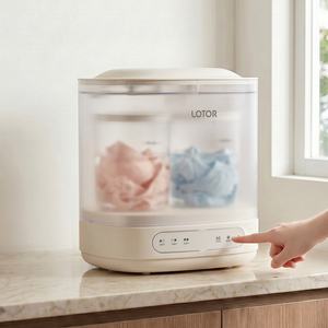 Lavatrice Mini Pieghevole Automatica in Plastica - Capacità 11L - Ricarica USB - Controllo Touchscreen - Portatile per Esterni e Hotel - Product Image 6