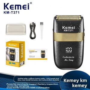 Rasoir électrique Kemei KM-T371, tondeuse à barbe à lame oscillante, rechargeable, affichage numérique, tête de coupe flottante lavable - Product Image 5