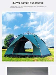 Carpa de Camping Automática, Impermeable y Resistente al Viento, para 2-3 Personas, Carpa Instantánea para Senderismo, Picnic, Viajes y Playa - Product Image 5