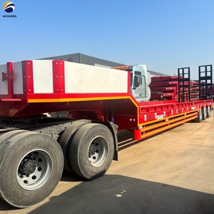Remolque de Camión de Cama Baja de 3 <span class=keywords><strong>Ejes</strong></span> y 8 <span class=keywords><strong>Ejes</strong></span> <span class=keywords><strong>para</strong></span> el Mercado de Asia Central con Opciones de Ensanchamiento de 30 cm en Ambos Lados - Product Image 4