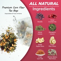 Chinaherbs - Té de Arándano Personalizado para el Tracto Urinario, Té para los Riñones para Mujeres, Mezcla Herbal para la Comodidad de la Vejiga, 56 g/cajas y Embalaje en Caja
