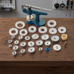Máquina Multiusos para Engastar Cristales y Tapas Traseras de Relojes con 29 Matrices de Aluminio y Plástico y Accesorio para Quitar Eslabones de Cadena | GS2015A - Product Image 3