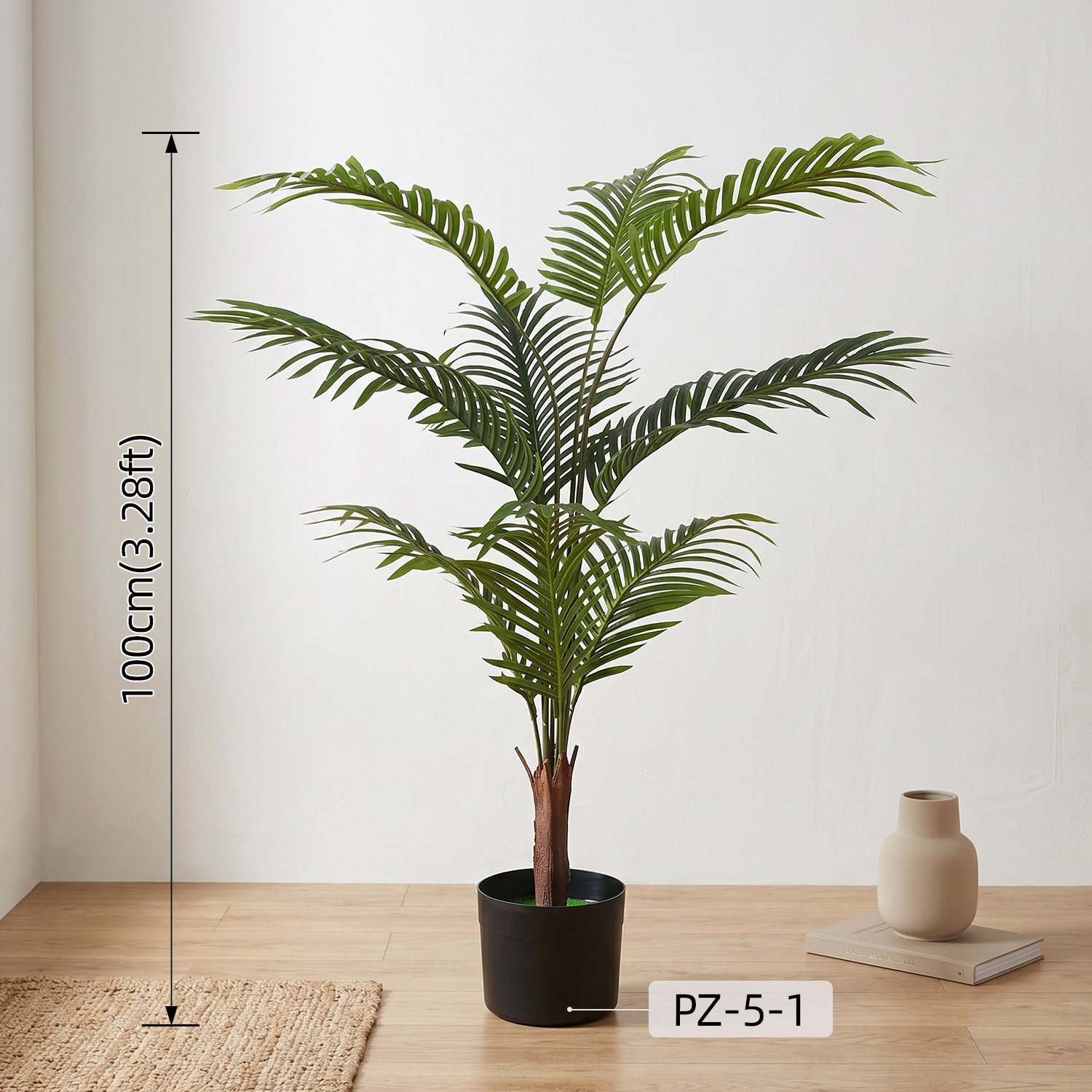 Fake Palm Tree Potted Artificial Greenery Plant