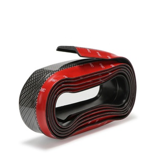 JDMotorsport88 Auto Universale 2.5m Nero In Fibra di Carbonio Look Anteriore Paraurti Posteriore Lip Splitter Spoiler Pannello Esterno Mantovana Mentoniera - Product Image 6