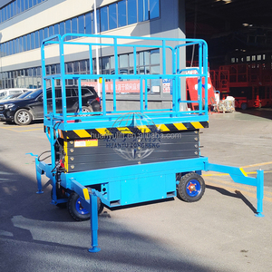 Plataforma Elevadora de Tijera Eléctrica Móvil Mini de 6m 8m de Calidad, Elevadores de Tijera Hidráulicos de Movimiento Manual - Product Image 2