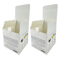 Boîte de papier biodégradable personnalisée argent estampage à chaud impression emballage boucle boîte inférieure carton blanc boîte de papier pliable