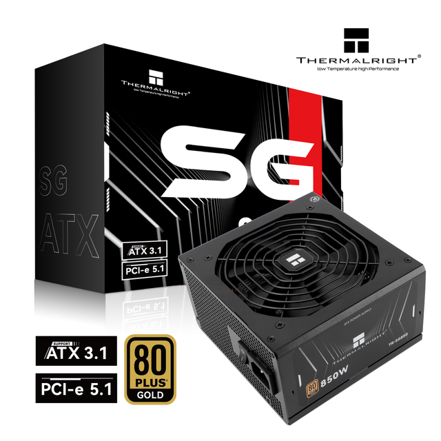 Quality Thermalright TR-SG850 Gaming ATX Power Supply 850W Long Life Quiet 24Pin Interface for Computer Gaming Desktop