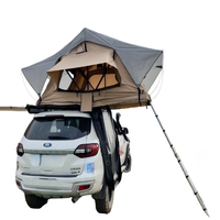 Tente de toit rigide en aluminium grande capacité, étanche, quatre saisons, installation automatique pour les voyages en famille