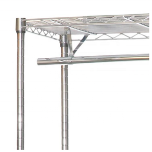 Chrome <strong>Stainless</strong> <strong>Steel</strong> Powder Adjustable Clothes Hanging Rack Shelf <strong>Shelving</strong> Customized Design for Sale - Product Image 4