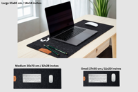 Alas Meja Felt Besar Anti-Selip Custom Pabrik, Alas Mouse untuk Keyboard, Alas Komputer, Pelindung Alas Meja Felt