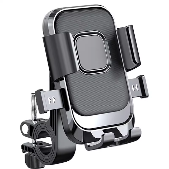 New Electric Bike Phone Holder Motorcycle  Anti-Shake Handlebar Mount Lightweight 360° Rotating Mobile Phone Bracket
